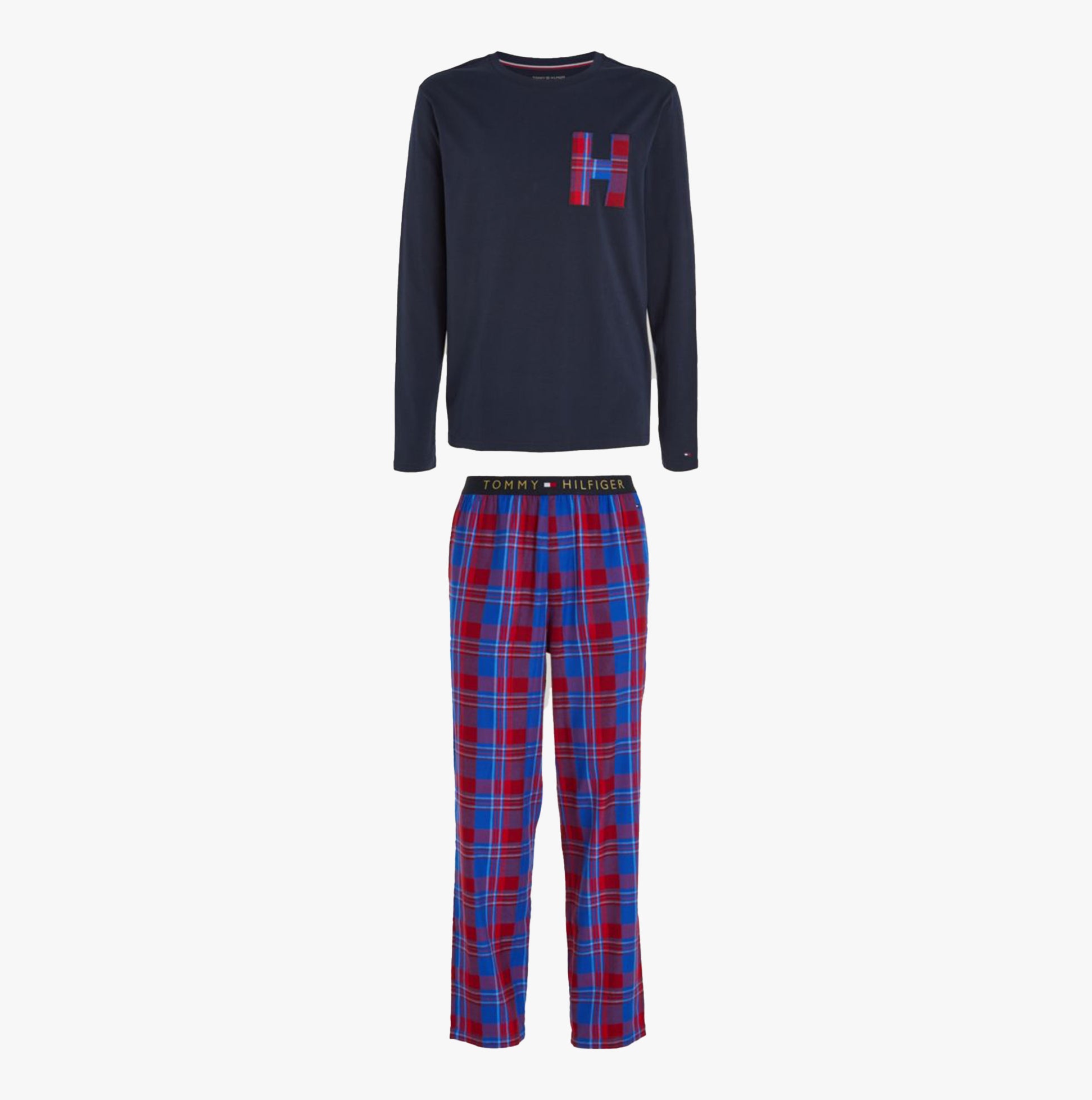 Tommy Hilfiger TH ORIGINAL Mens Pyjamas & Slippers Gift Set Desert Sky ...