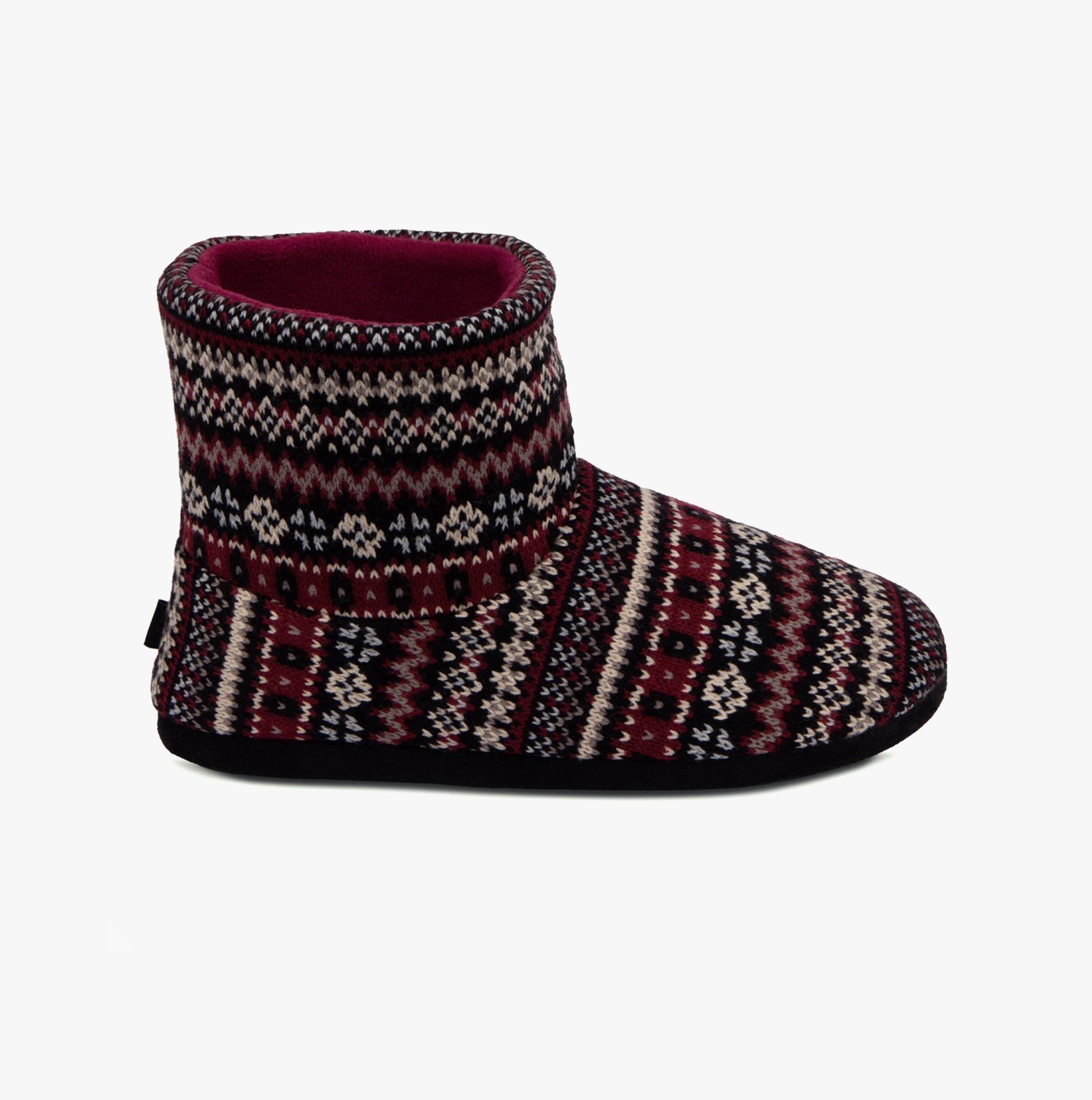 Mens fairisle shop slipper boots