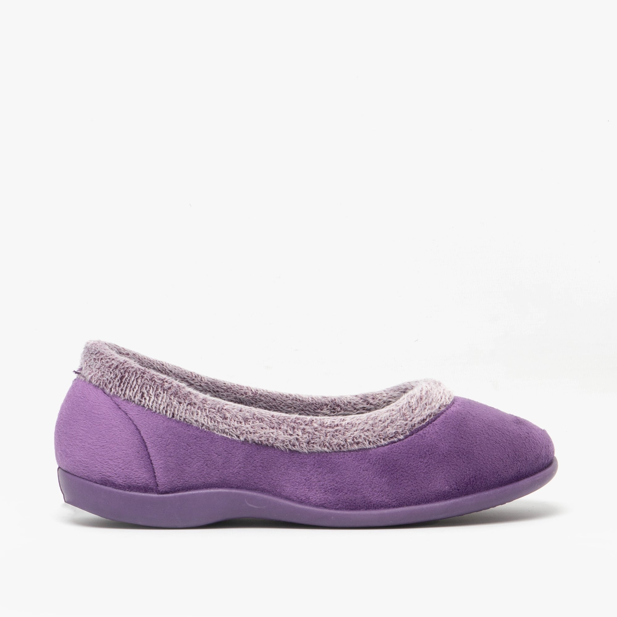 Sleepers JULIA Ladies Ballerina Slippers Purple | House Of Slippers